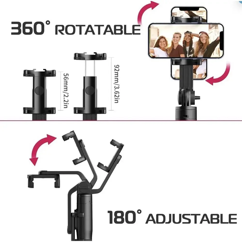 3-in-1 selfie stick tripod with bluetooth remote
